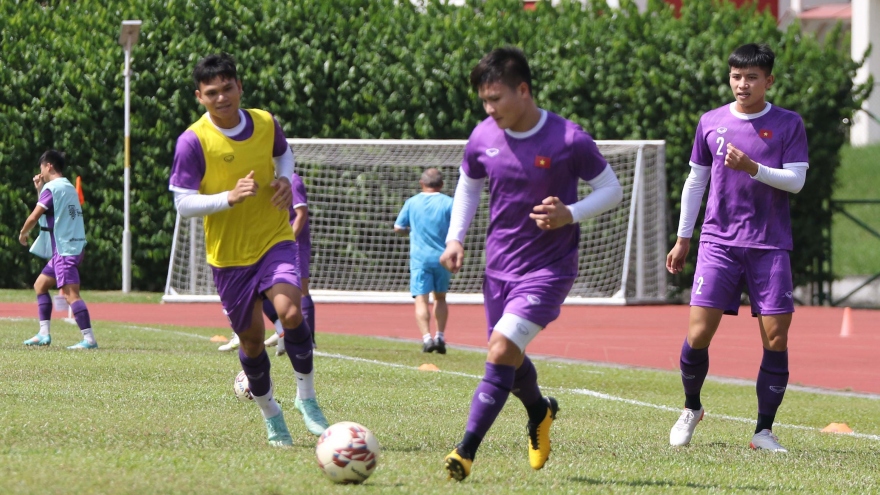 ĐT Việt Nam thi đấu nội bộ, chọn đội hình ra sân trước Malaysia